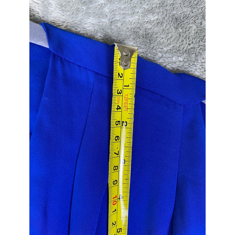 Diane von Furstenberg Wrap Dress Womens 12 Blue Excellent Silk Split Sleeve - Picture 11 of 12